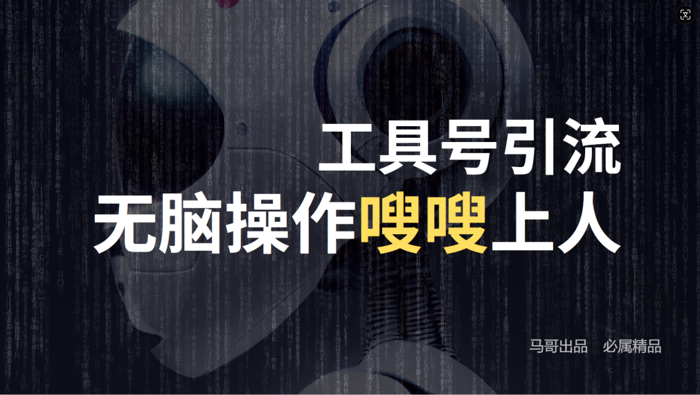 24年抖音最新工具号日引流300+创业粉，日入5000+-轻创淘金网